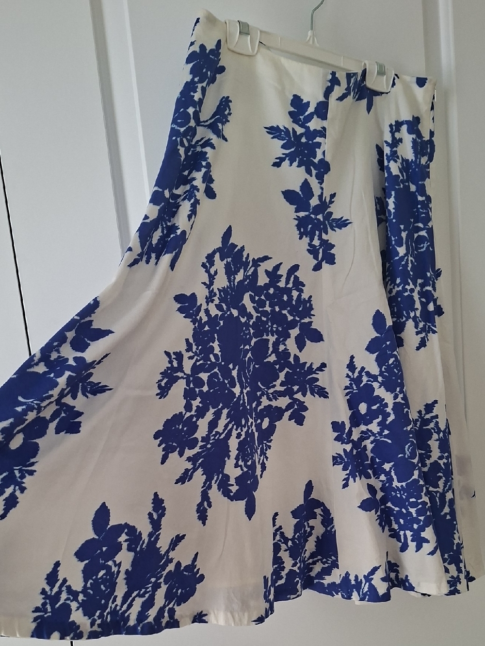 GAP navy and white Lined Cotton Skirt Size 4 oversize - Picture 4 of 8